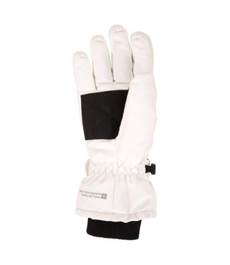 Womens/ladies isotherm waterproof ski gloves white Mountain Warehouse