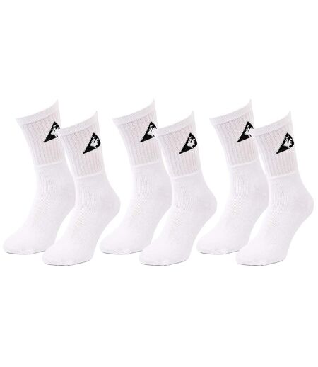 Chaussettes Homme LE COQ SPORTIF 3 Paires CREW BLANC