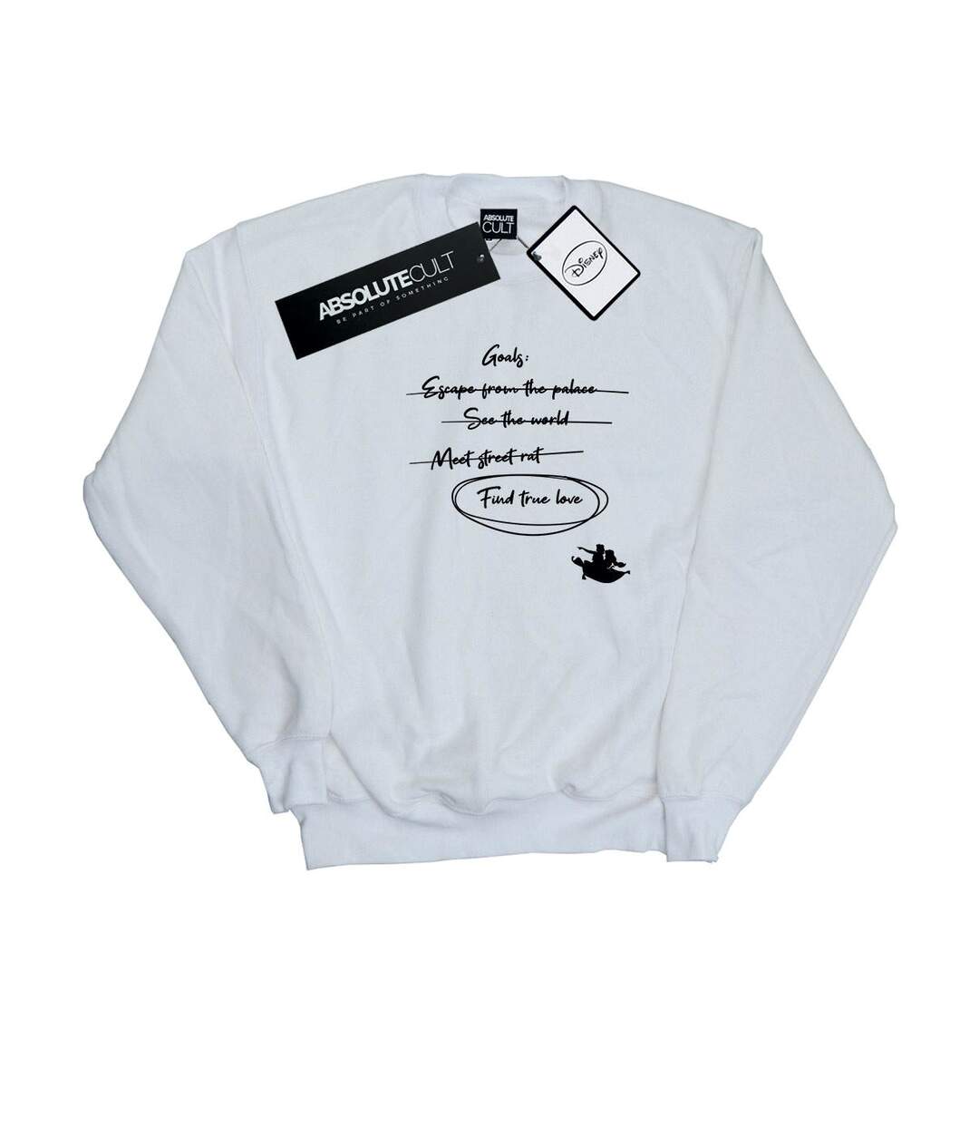Disney - Sweat ALADDIN JASMINE GOALS - Femme (Blanc) - UTBI13259-1