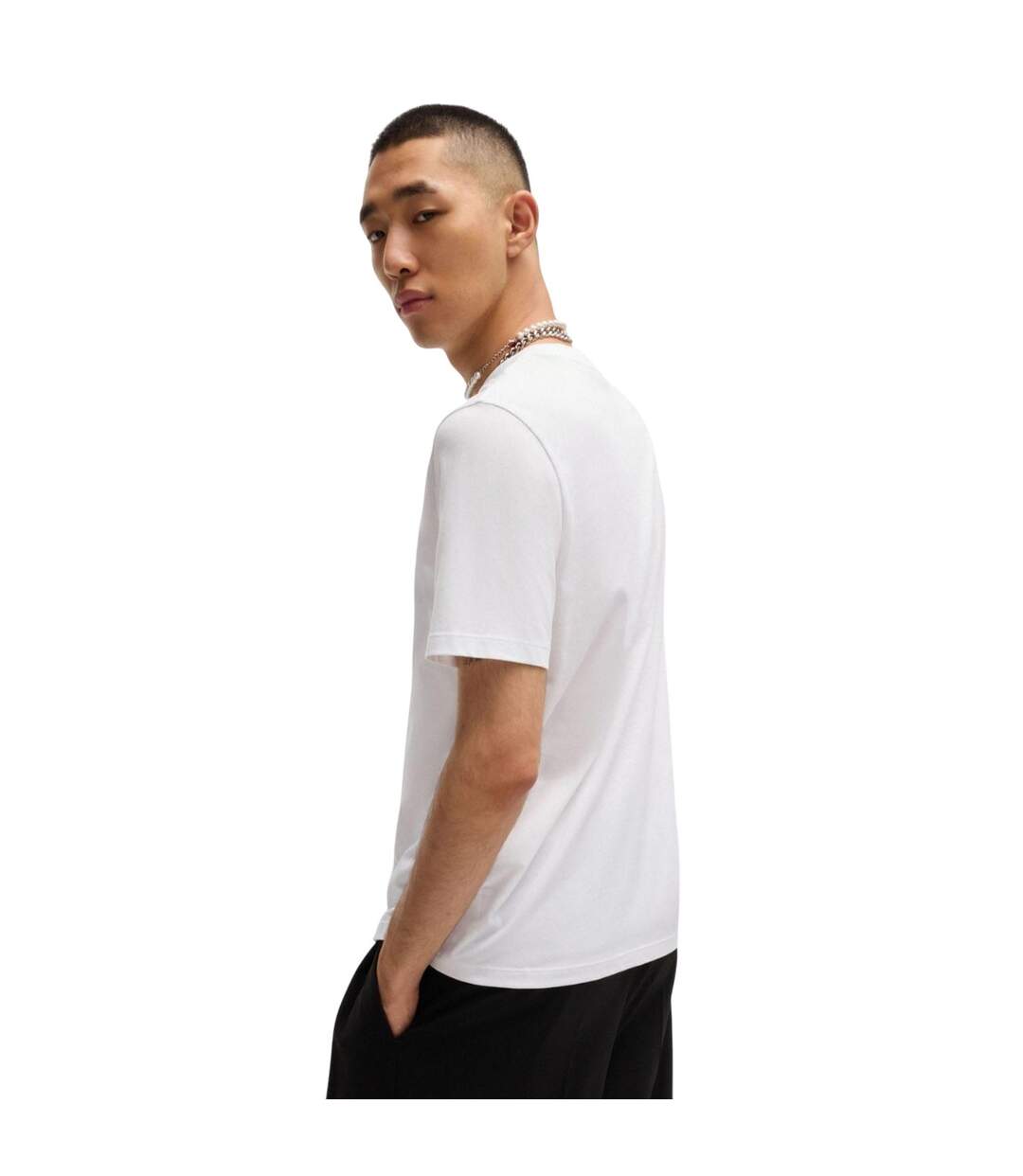 T-shirt Dulive Homme Blanc Hugo-3