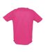 T-shirt Sporty Homme Rose Néon SOLS-2