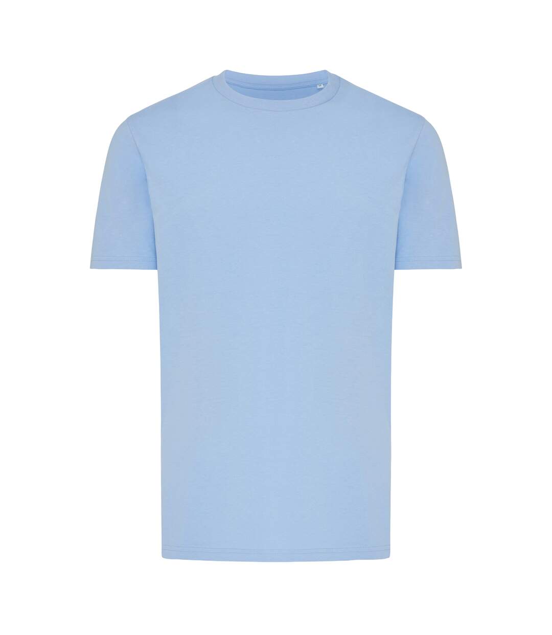 Unisex adult brett recycled cotton t-shirt sky blue Iqoniq-1