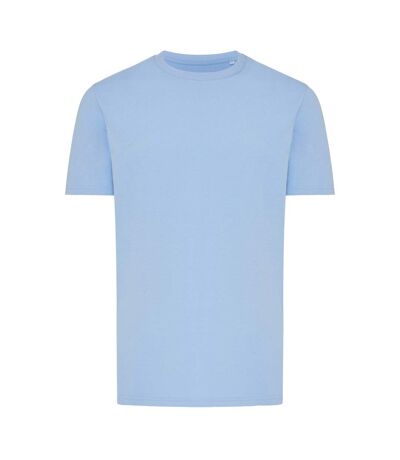 Unisex adult brett recycled cotton t-shirt sky blue Iqoniq