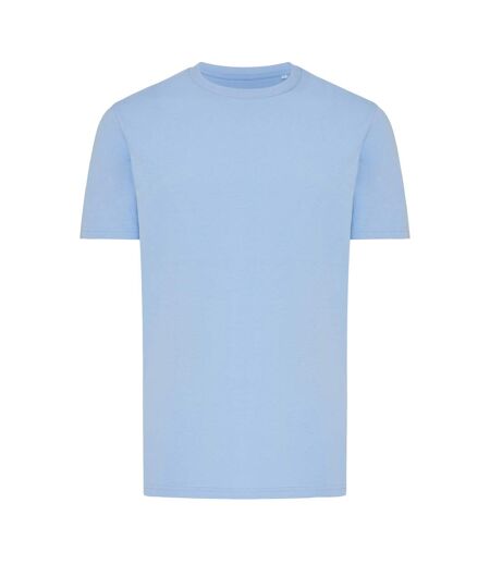 Unisex adult brett recycled cotton t-shirt sky blue Iqoniq