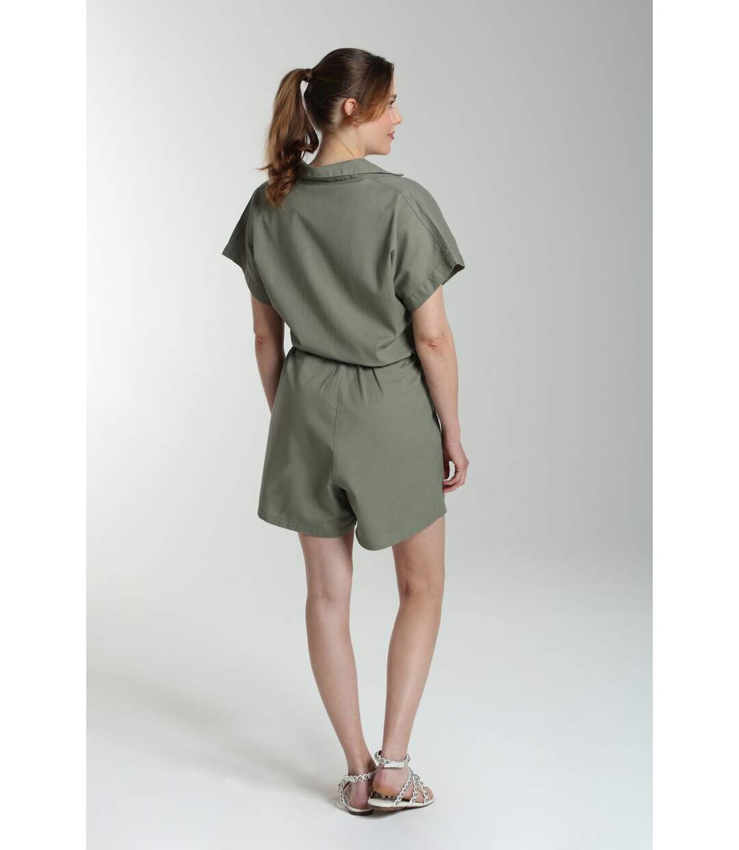 Combinaison Courte Femme Darry  | Gerard Pasquier Avec Col Polo Oucolvert | Gerard Pasquier-4