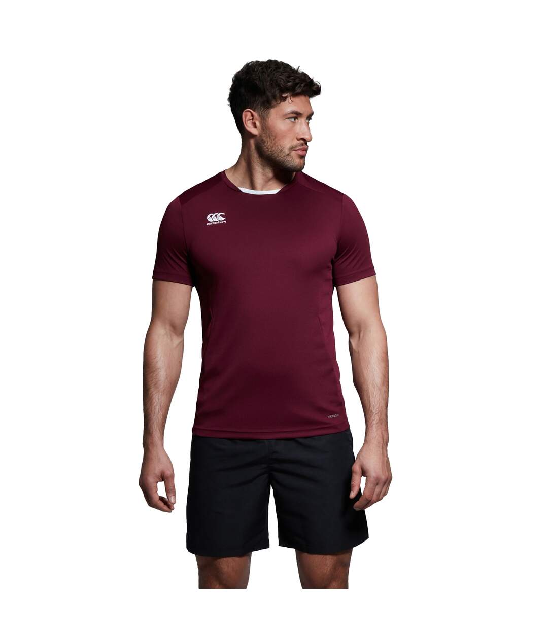Mens Club Dry Vapodri T-shirt Maroon Canterbury-1