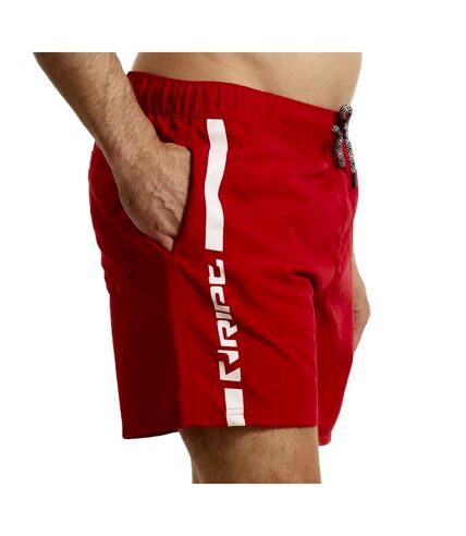 Short de bain pour hommes rouge/blanc RIPT Essentials