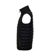 SOLS Mens Wave Padded Water Repellent Bodywarmer/Gilet (Black)