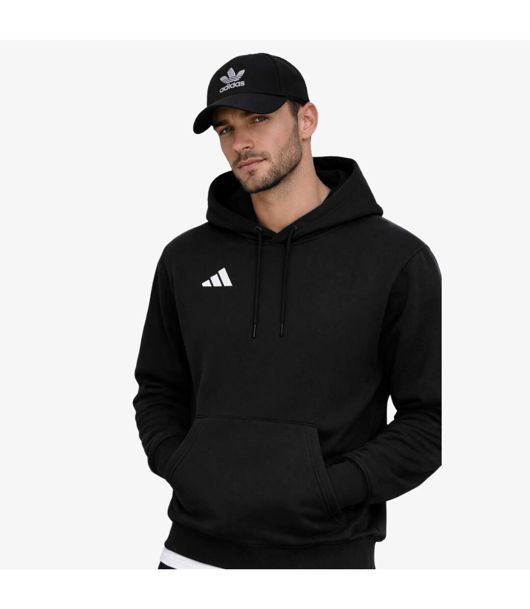 Sweat À Capuche Entrada Homme Noir Adidas-1