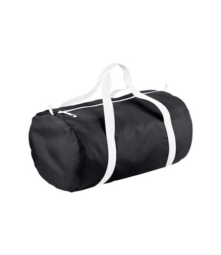 Packaway barrel bag one size black/white BagBase