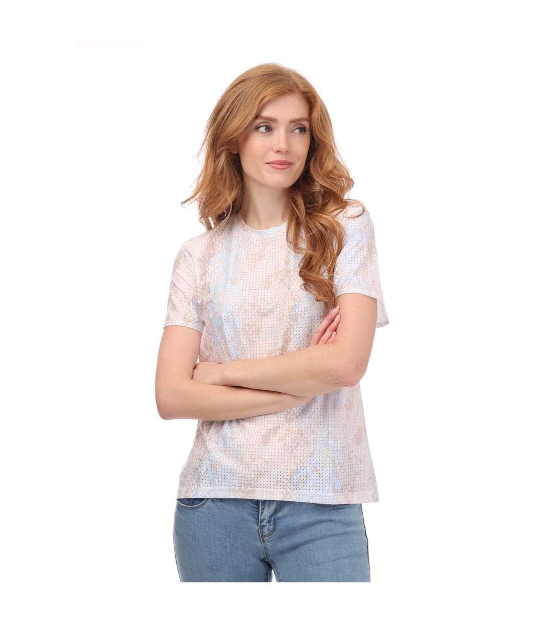 T-shirt fast femme blanc Adidas-3
