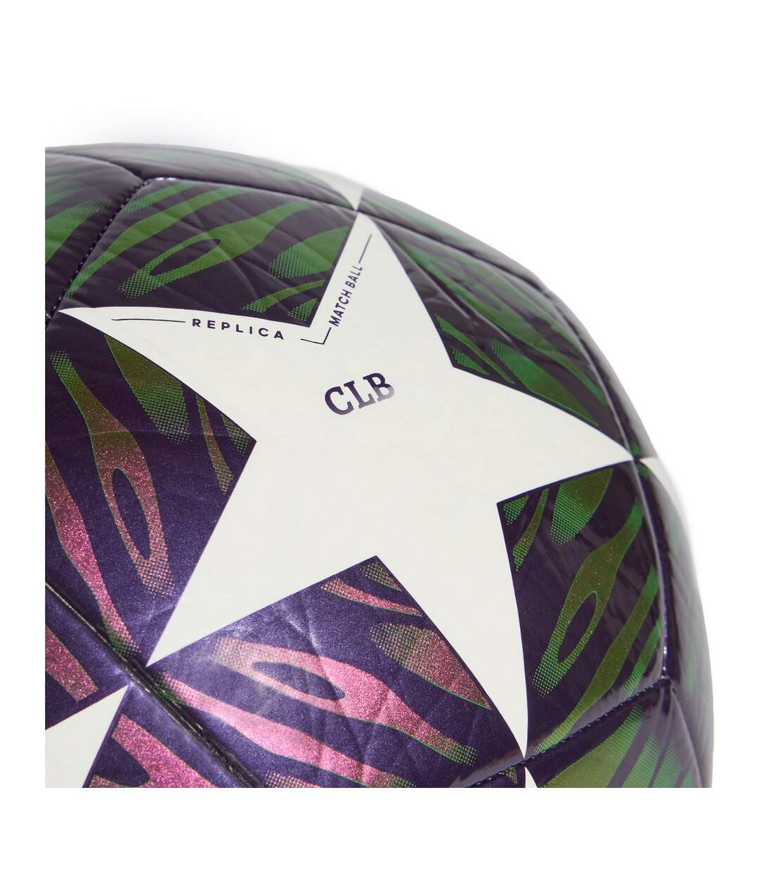 Ballon De Foot Motif/style Ligue Des Champions De L´uefa Ucl Club Taille 4 Violet Blanc Adidas-3