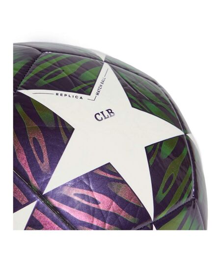 Ballon De Foot Motif/style Ligue Des Champions De L´uefa Ucl Club Taille 4 Violet Blanc Adidas