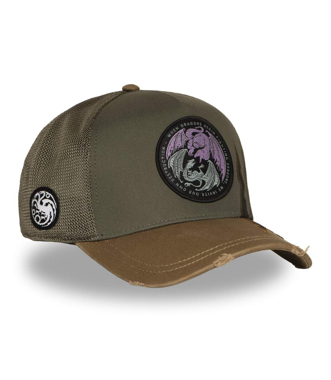 Casquette trucker premium avec filet et patch House of the Dragons Capslab-3