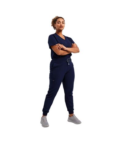 Womens/ladies Energized Stretch Jogging Bottoms Navy Onna