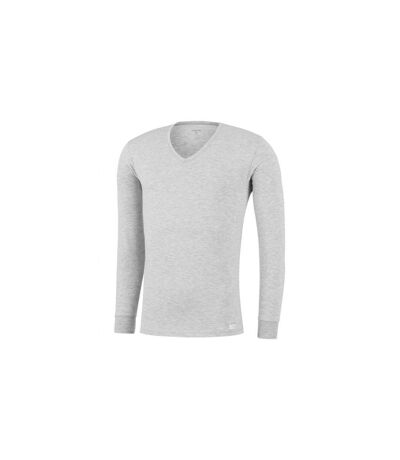 IMPETUS T-shirt manches longues Col V Homme Microfibre THERMO Gris chiné