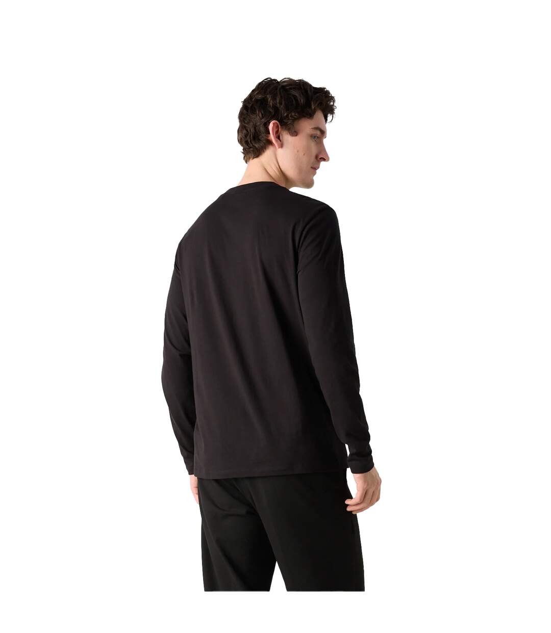 T-shirt Manches Longues Derol Homme Noir Hugo-3