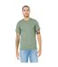 Canvas T-shirt Jersey Hommes Vert De Gris Bella + Canvas-4
