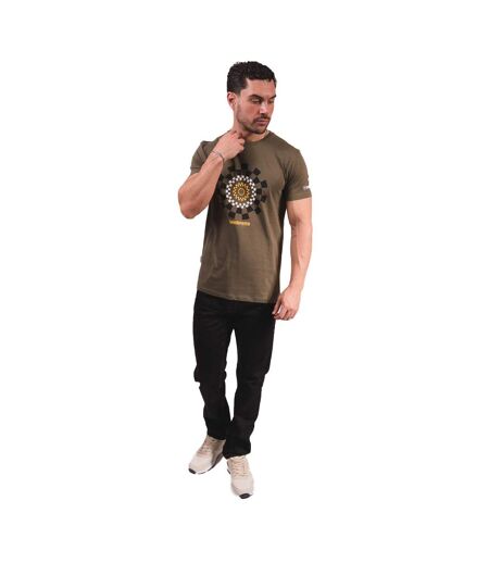 Mens Aw25 Track T-shirt Khaki Green Lambretta