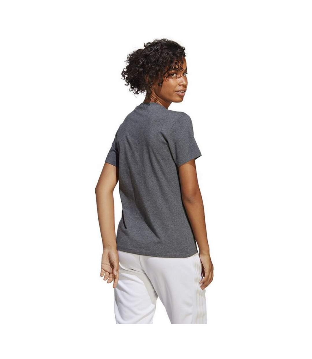 T-shirt Femme Gris Argenté Adidas-2