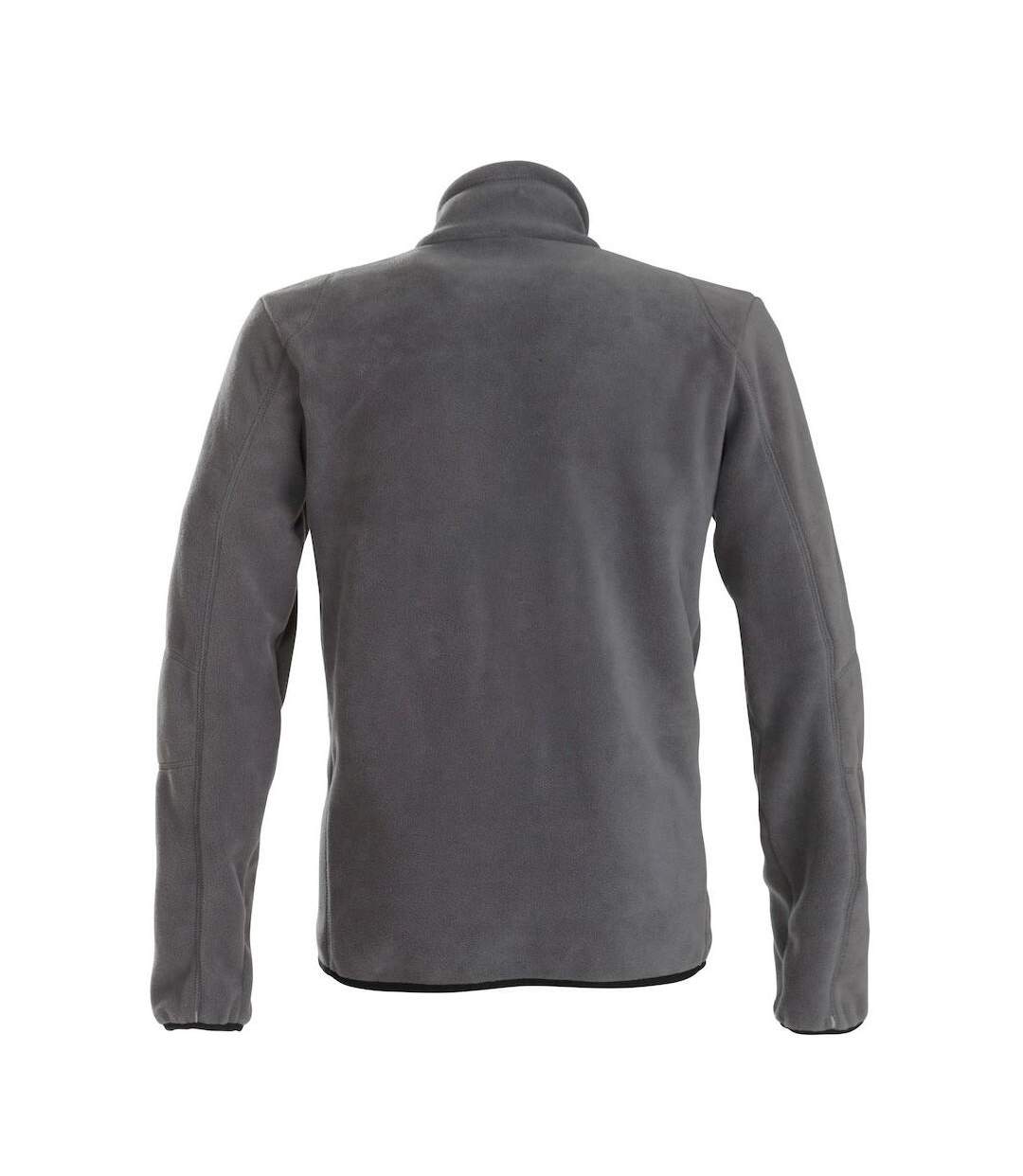 Mens Speedway Fleece Jacket Steel Grey Printer-2