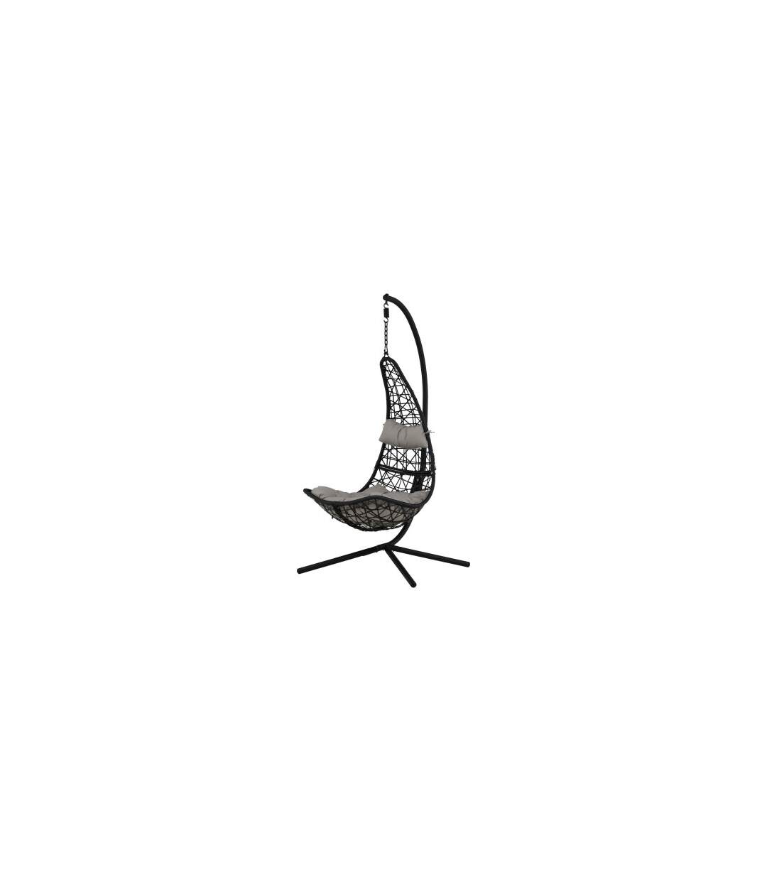 Chaise Suspendue Edinburgh 205cm Noir-4