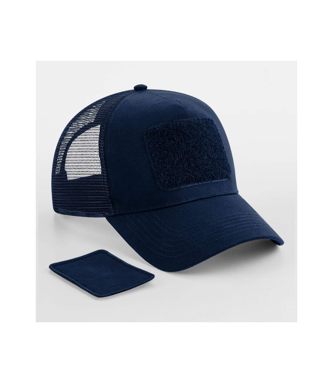 Casquette Trucker Adulte Bleu Marine Français Beechfield-2