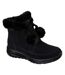 Womens/ladies On The Go Joy Leather Ankle Boots Black Skechers-1
