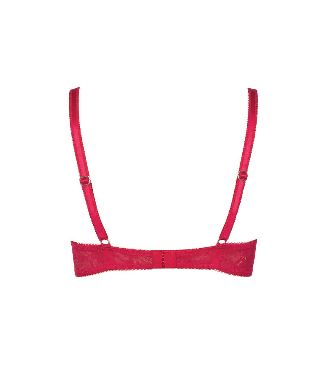 Soutien-gorge préformé Evelyn rouge Lisca - bonnets F à H