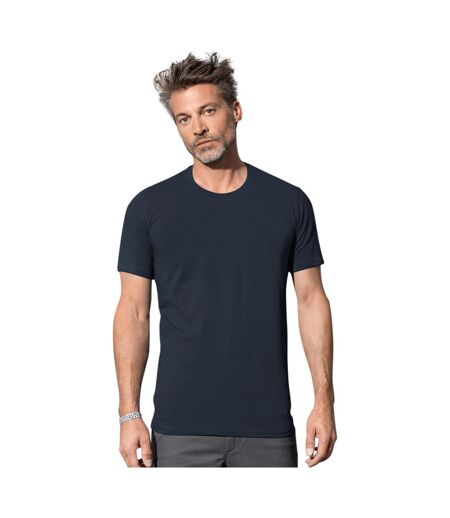 Stars mens clive crew neck tee blue midnight Stedman