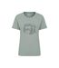 Womens/ladies Forest Bear Organic Loose Fit T-shirt Khaki Green Mountain Warehouse-1