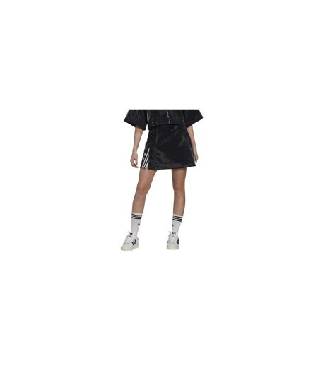 Womens/ladies Originals 3 Stripes Mini Skirt Black Adidas