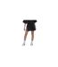 Womens/ladies Originals 3 Stripes Mini Skirt Black Adidas-1