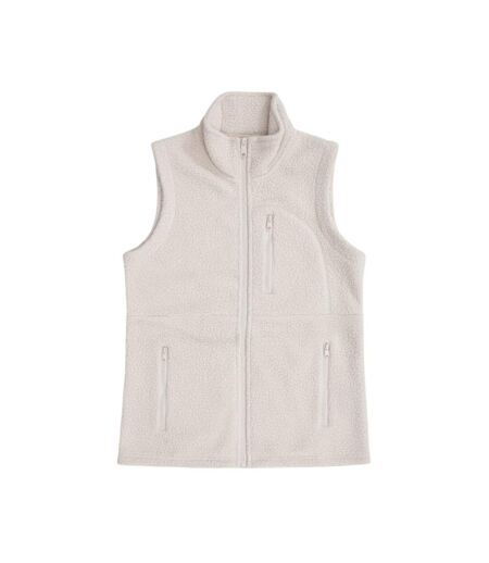 Womens/ladies Buxton Borg Gilet Beige Animal