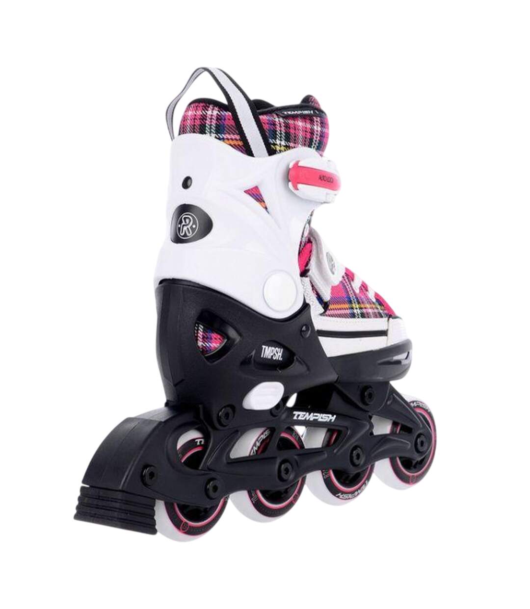 Patins À Roulettes Alignées Rebel Enfant 30-32 Fr Blanc Rose Tempish-2