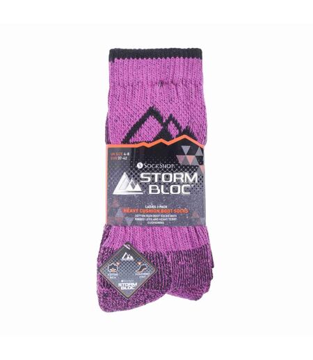 3 Pr Chaussettes Randonnée Femme Coton pour Été