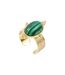 Bague bijoux doré/vert femme clio blue holly-1