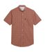 Mens Signature House Checked Short-sleeved Shirt Red Ben Sherman-2