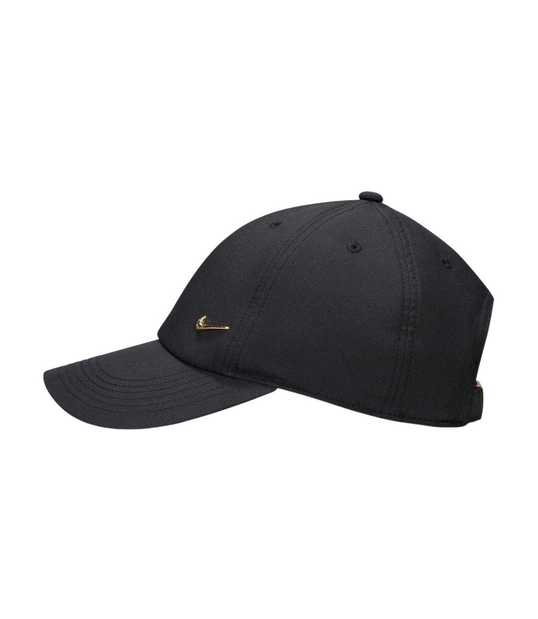 Childrens/kids Swoosh Cap Black Gold Nike-1