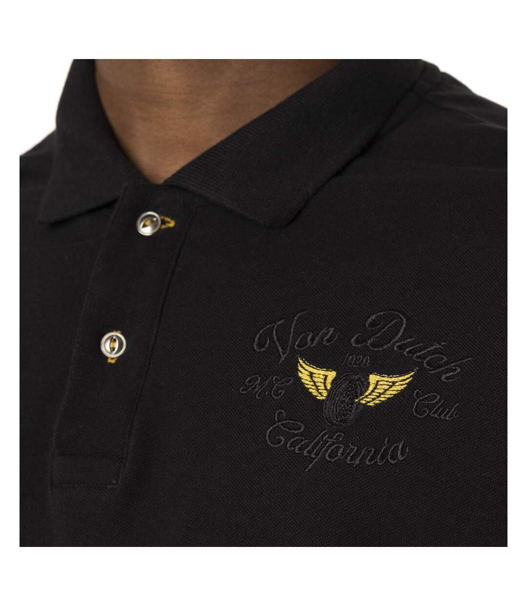 Polo noir homme von dutch mick-3