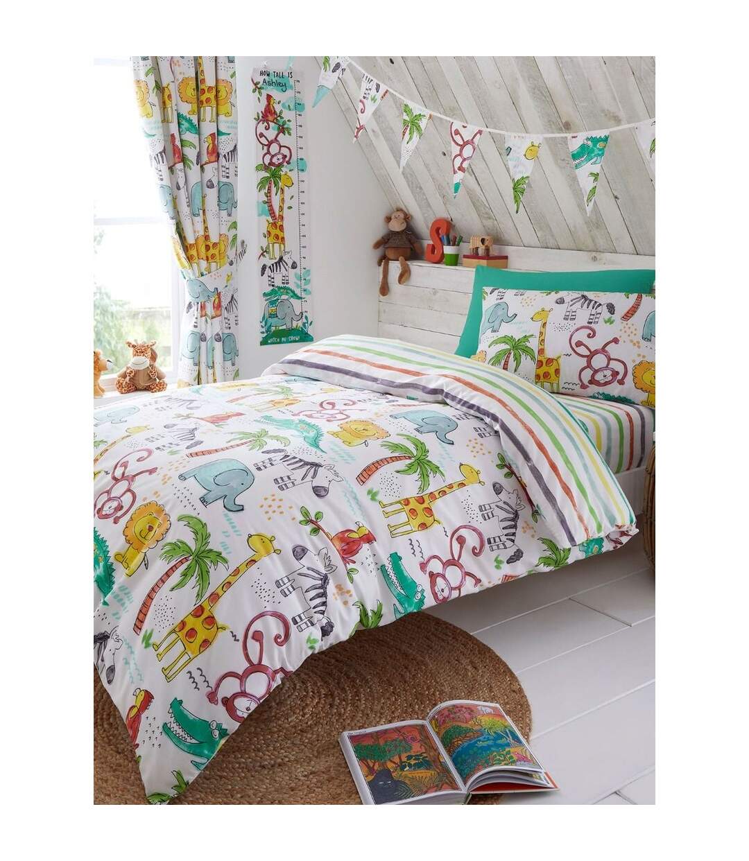 Jungle fun duvet cover set multicoloured Generic-1