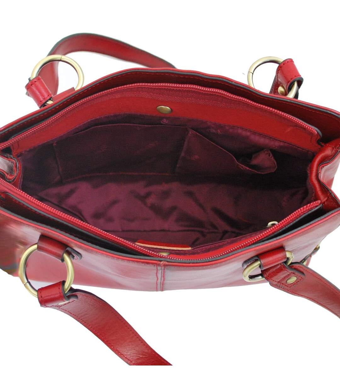 Katana - Sac à main en cuir - rouge - 6511-5