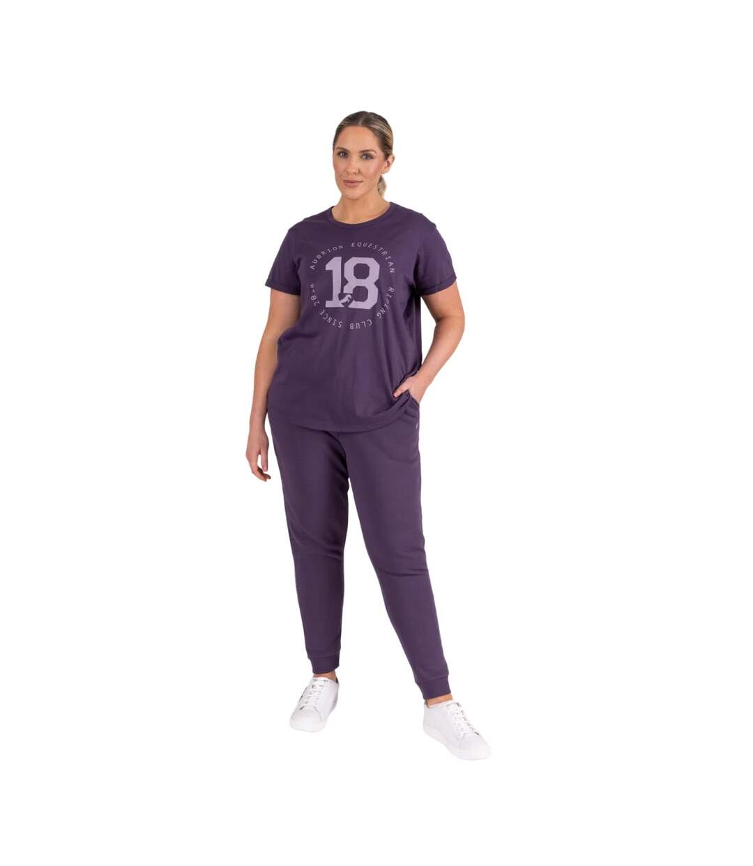 T-shirt repose femme violet Aubrion-2