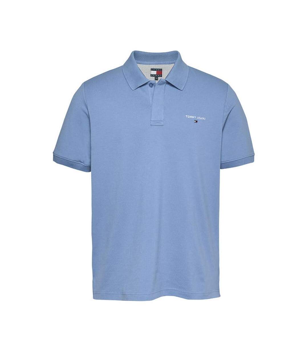 Polo bleu homme tommy hilfiger linear - l-1