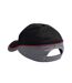 Casquette teamwear competition noir / graphite / rouge classique Beechfield