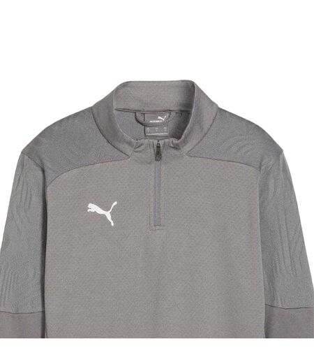 Mens Training Quarter Zip Track Top Grey Puma
