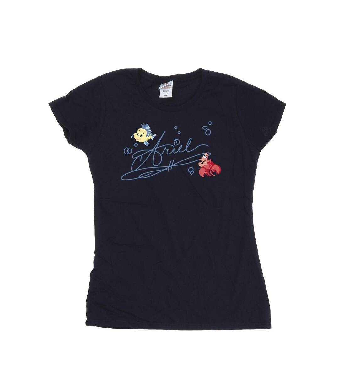 Disney T-shirt en coton Ariel La Petite Sirène Femme/Ladies (Bleu marine) - UTBI26401-1