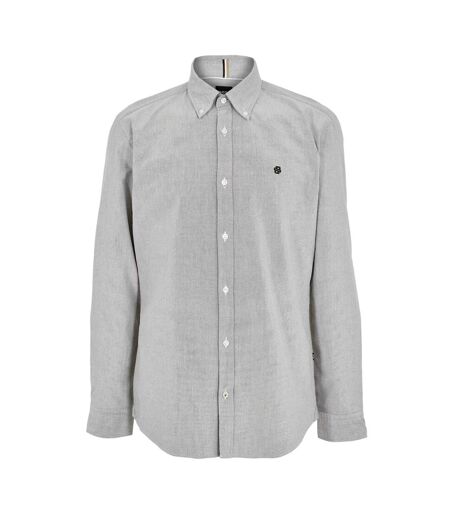 Mens Oxford Regular Long-sleeved Shirt Green Boss