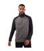 Mens Contrast Sleeves Fleece Jacket Grey Trespass-2