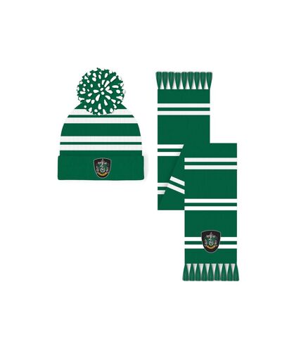 Harry Potter Slytherin Hat And Scarf Set (Green) (One Size)